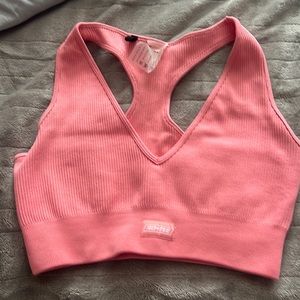 Megghan Grubb BO+TEE collection sports bra